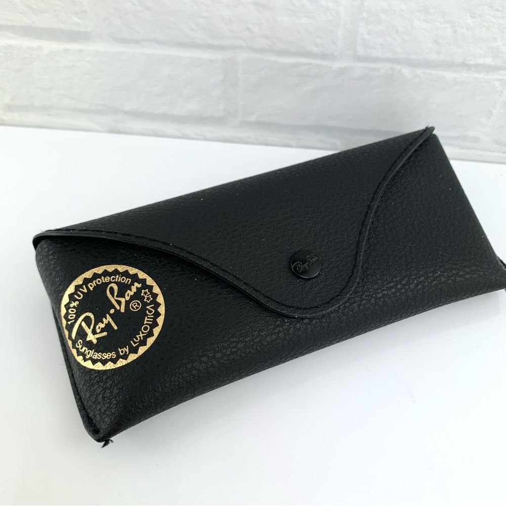 Ray-Ban Sunglasses Slim Case W/Cloth & Cards Black